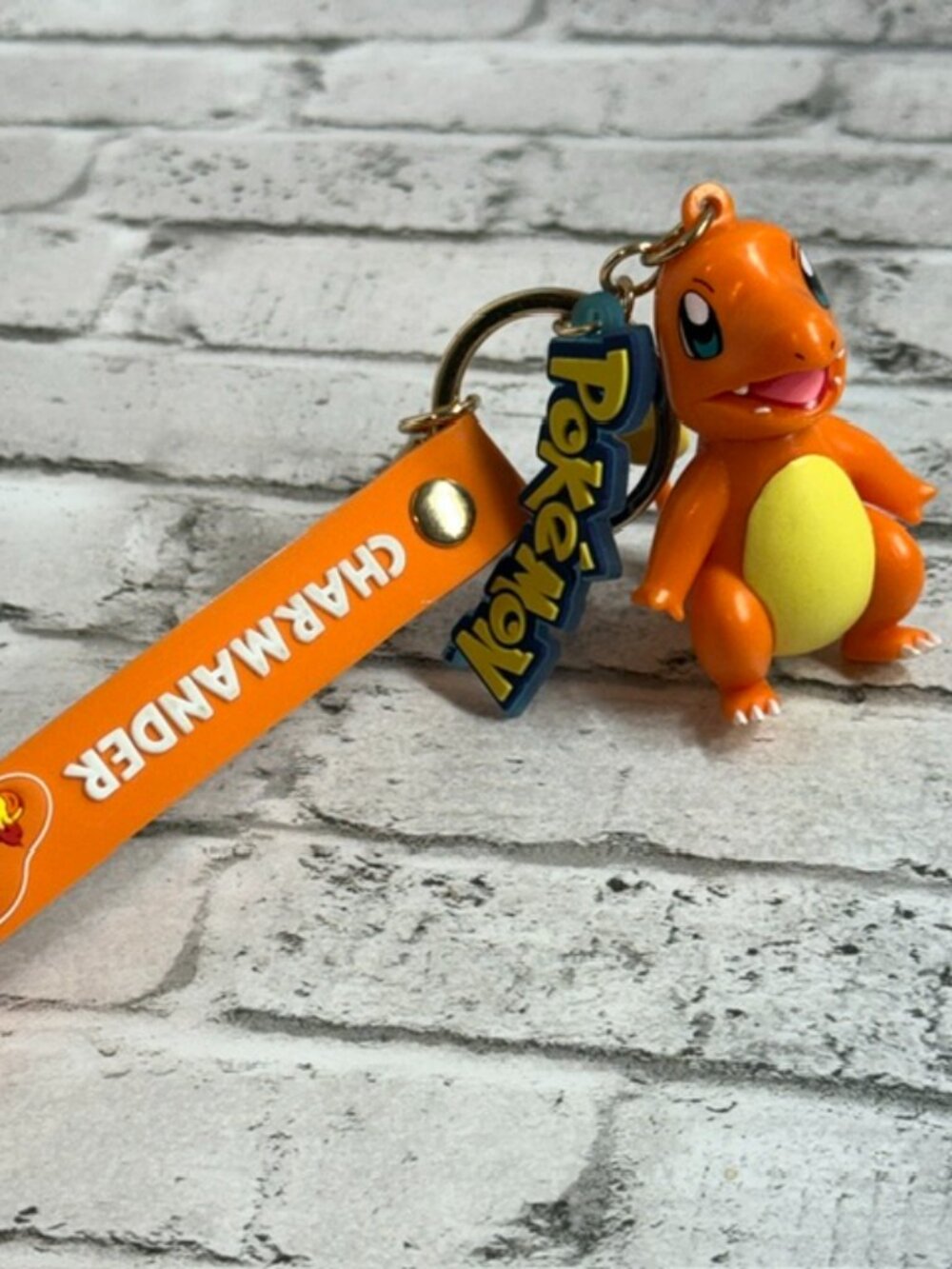 Pokemon Keychain Charmander Key Chain Toy Figure Orange Nintendo Anime Figurine